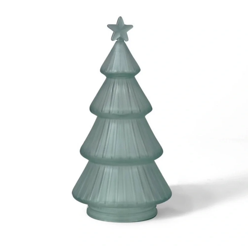 Glass LED Tree in Matte Green from Target Bullseye Playground, New!